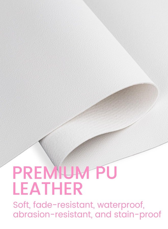 BELOVING Nail Art Table Mat, (MAT ONLY) Foldable Nail Art Hand Rest Pad for Nail Arm Rest, Soft Microfiber PU Leather Nail Mat for Table, Manicure Mat Nail Table Pad Desk Mat for Nail Tech Must Haves - White - Image 3